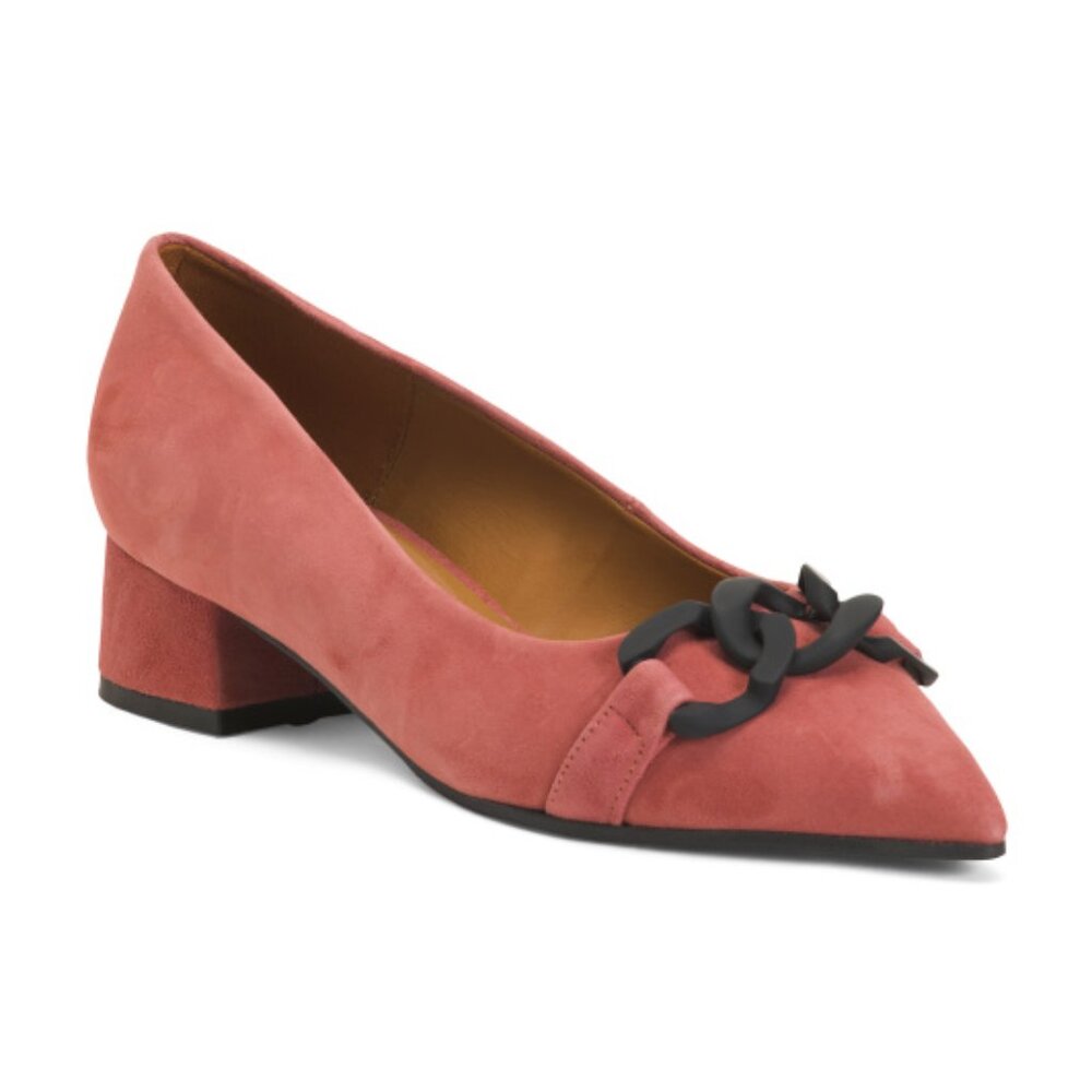 MARIAN Made In Spain Nubuck Leather Heeled Shoes